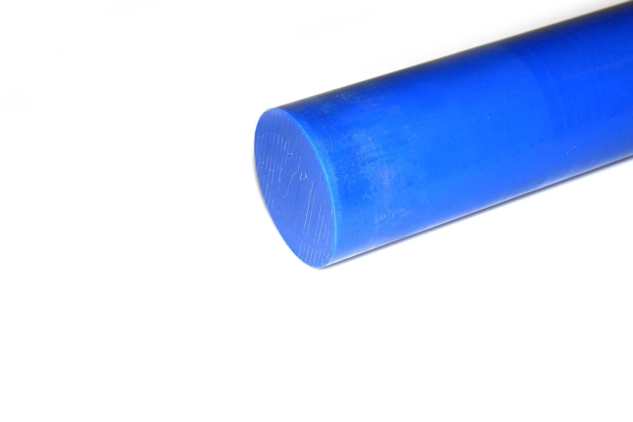 Капролон синий стержень Ф 80 мм (~1000 мм, ~6,3 кг) MC 901 BLUE Китай