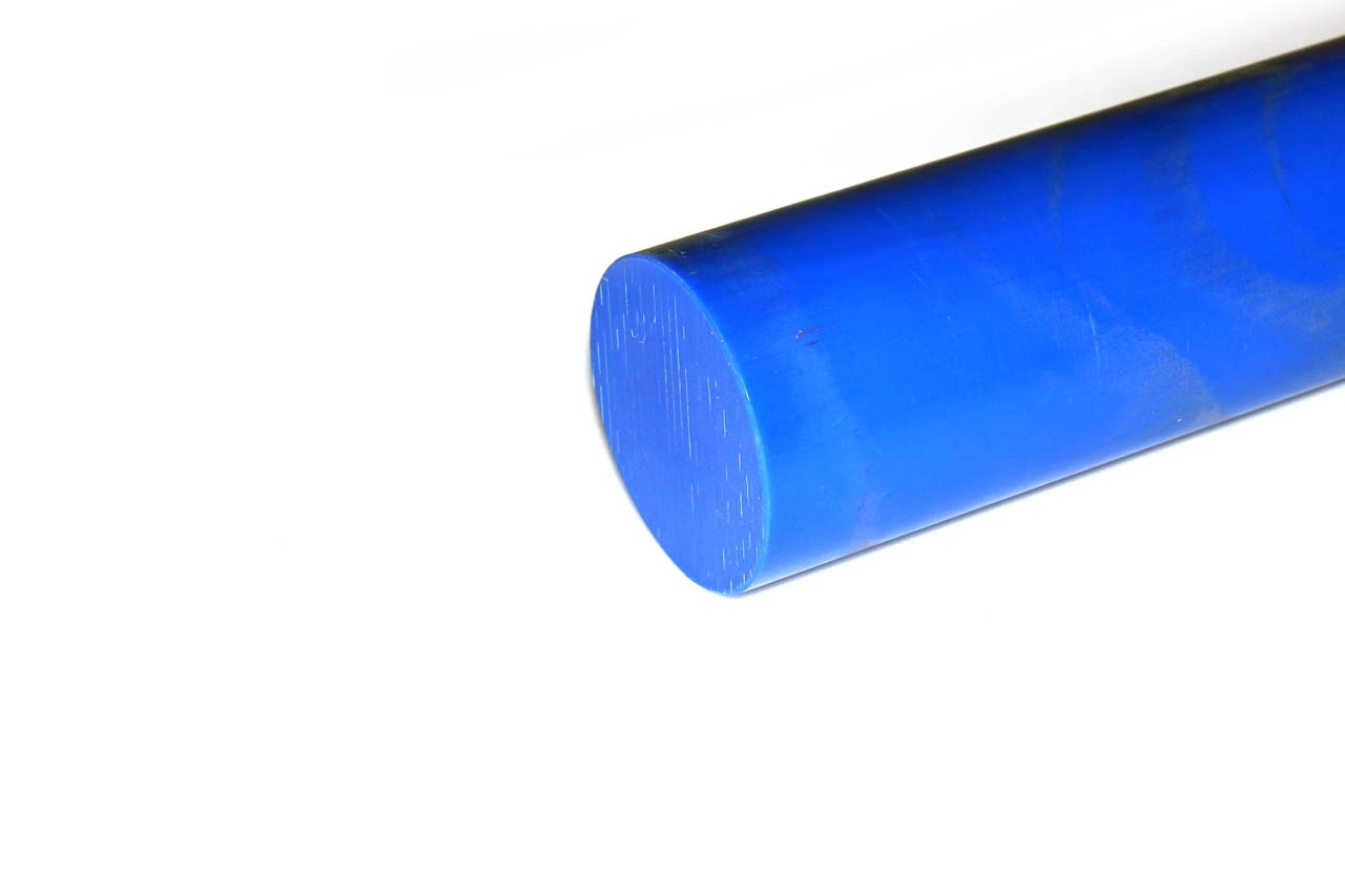 Капролон синий стержень Ф 90 мм (~1000 мм, ~8,0 кг) MC 901 BLUE Китай