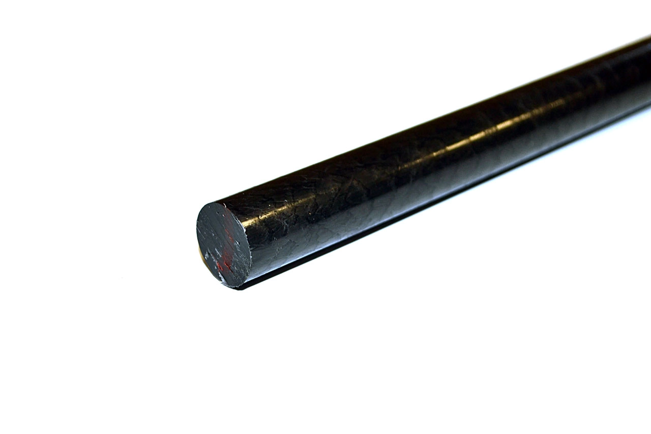 Капролон графитонаполненный стержень ПА-6 МГ Ф 16 мм (~1000 мм, ~0,3 кг) экстр. г.Клин