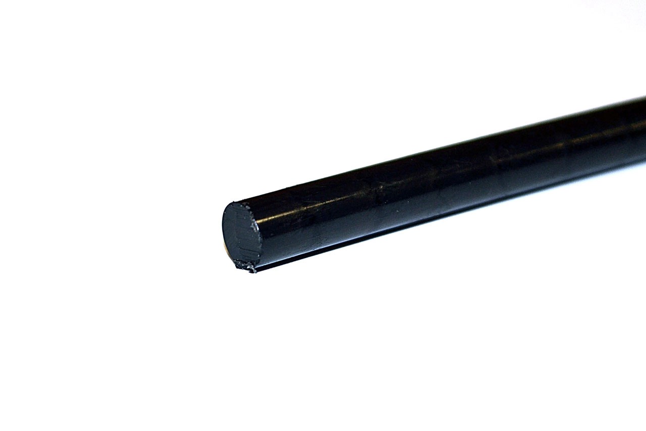 Капролон графитонаполненный стержень ПА-6 МГ Ф 6 мм (~1000 мм, ~0,04 кг) экстр. г.Клин