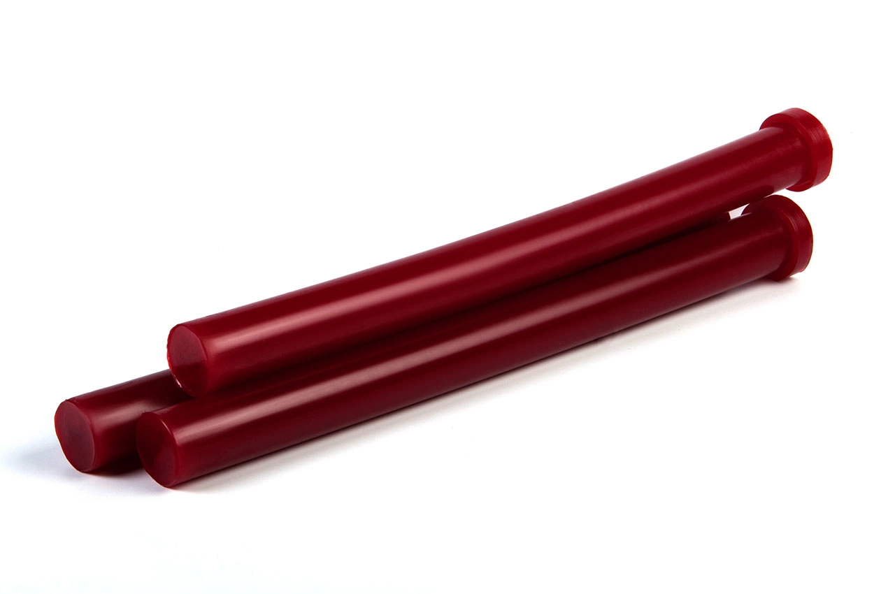 Полиуретан стержень Ф 35 мм (400 мм, 0.5 кг, красный, ШОР А85) Россия