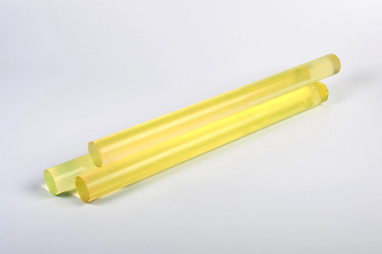 Полиуретан стержень Ф 40 мм ШОР А83 Китай (500 мм, 0.9 кг, жёлтый)