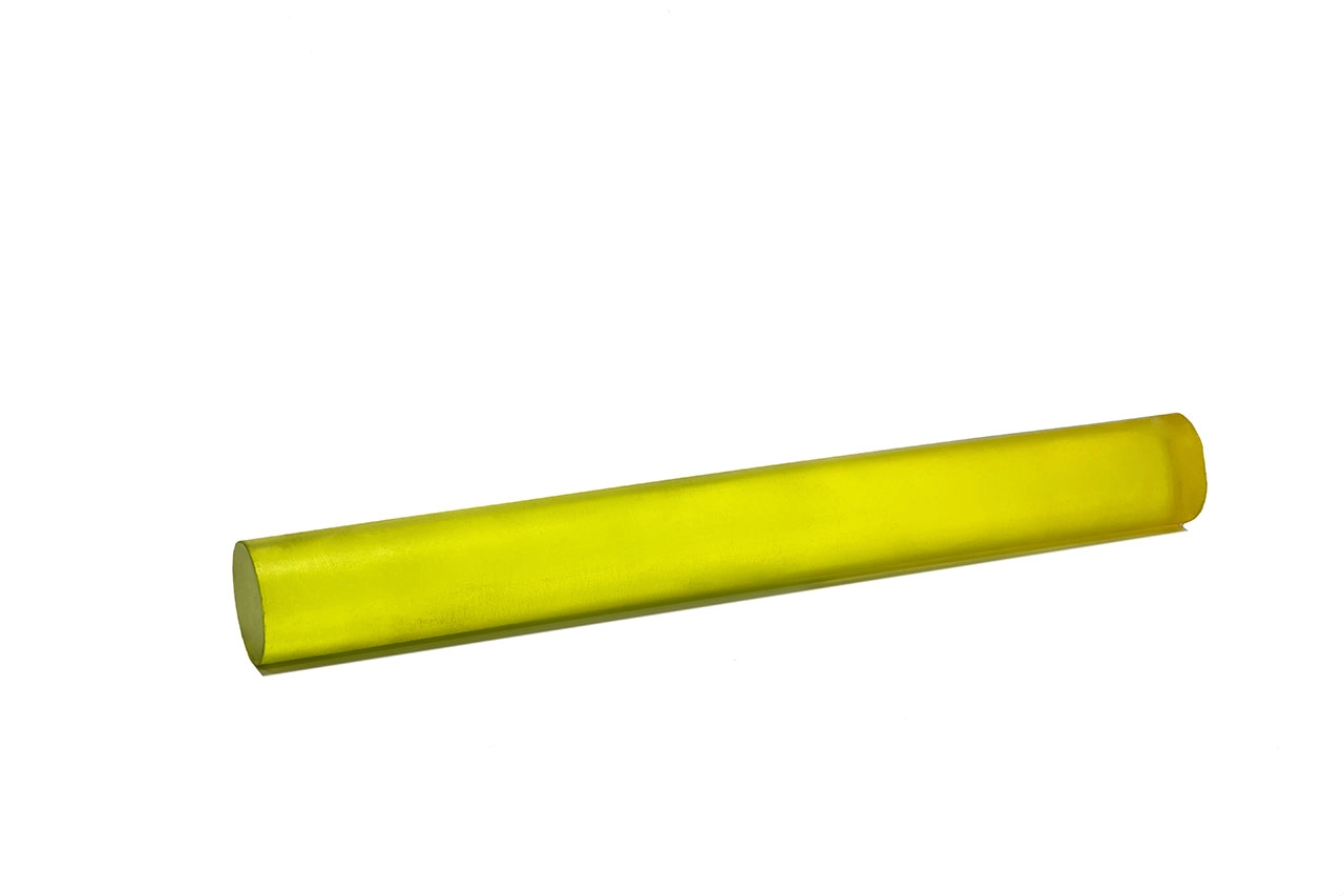 Полиуретан стержень Ф 60 мм ШОР А83 Китай (500 мм, 1.9 кг, жёлтый)