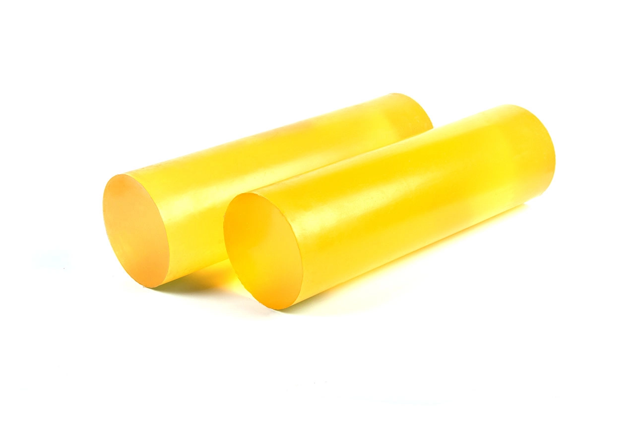 Полиуретан стержень Ф 150 мм ШОР А83 Китай (500 мм, 11.5 кг, жёлтый)
