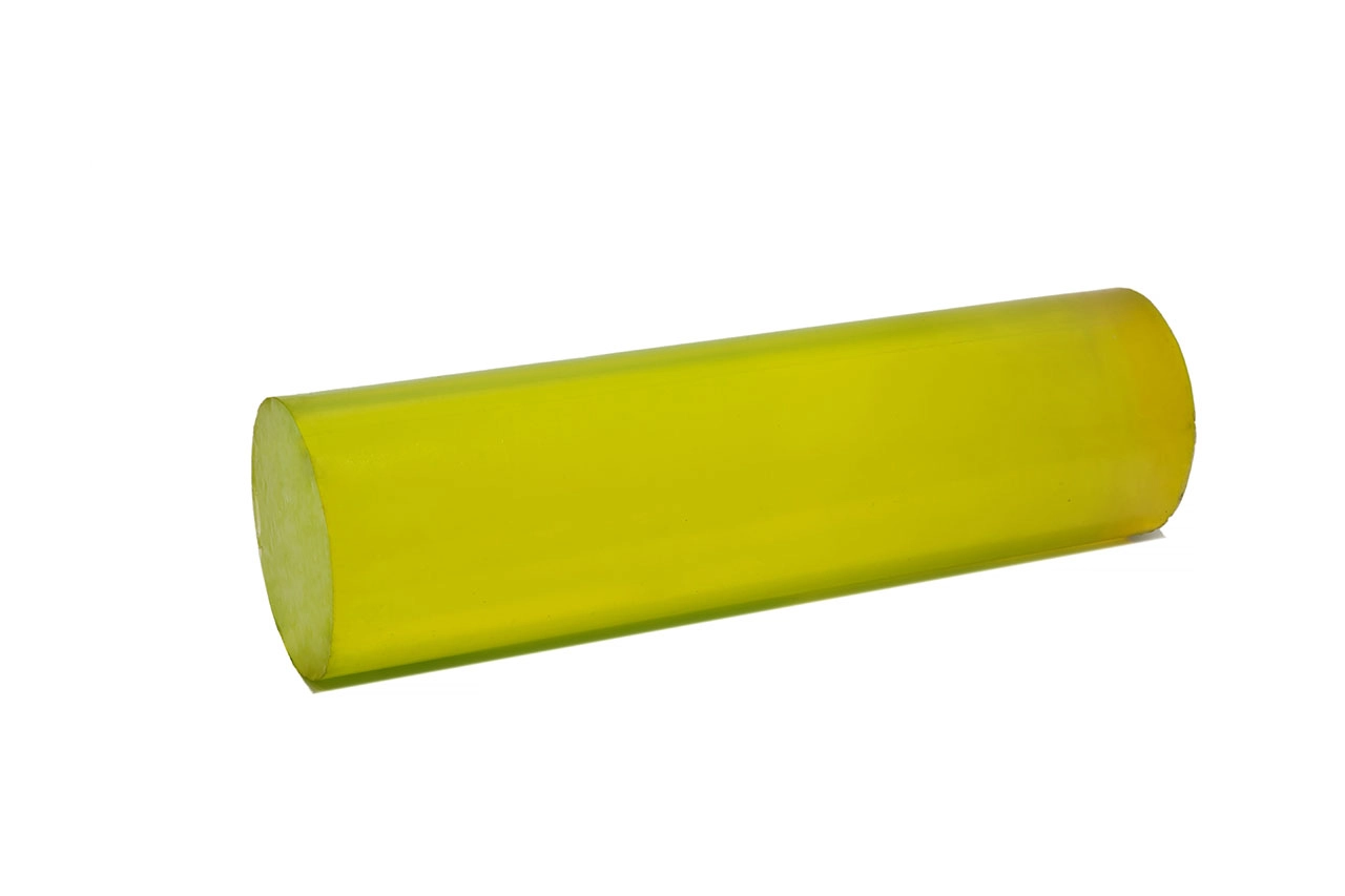 Полиуретан стержень Ф 150 мм ШОР А83 Китай (500 мм, 11.5 кг, жёлтый)