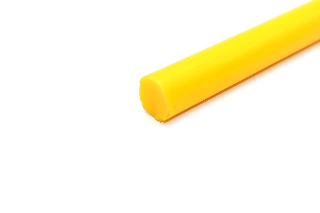 Полиуретан стержень Ф 20 мм ШОР А95 Китай (500 мм, 0.25 кг, жёлтый)